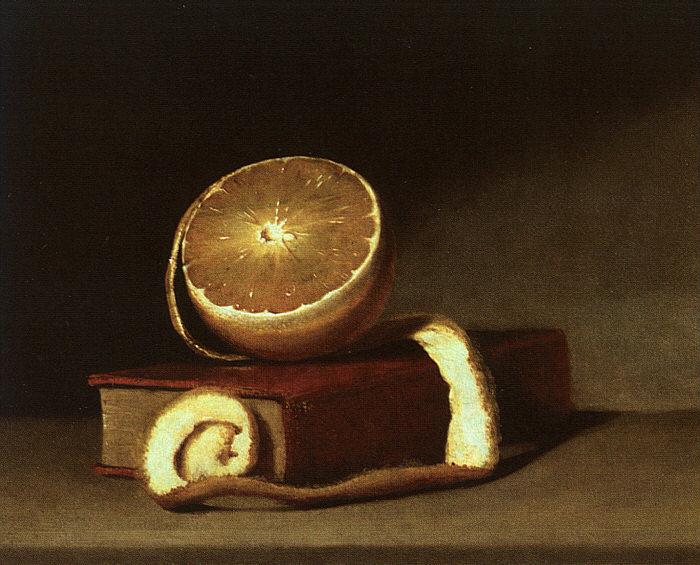 Raphaelle Peale Still Life with Orange and Book oil painting image